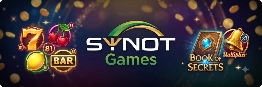 Studio SYNOT Games a jeho automaty včetně Book of Secrets a klasických ovocných symbolů